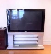 Most Recent  Gloss Front Tv Stand In 50" Panasonic Viera Plasma Tv Model Th 50pv30 In Stand Hd (Photo 5 of 11)