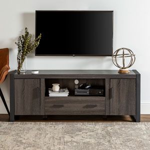 Well Known Urban Tv Stands Pertaining To Walker Edison Furniture Co. Urban Blend Charcoal 70 Inch (Photo 2 of 13)
