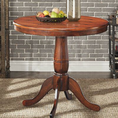 32" Round Pedestal Dining Table High Top Ped Table For Inside Round Pedestal Dining Tables With One Leaf (View 12 of 15)