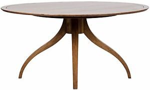 60" Round Dining Table Solid Walnut Wood Dark Brown Finish Throughout Dark Hazelnut Dining Tables (View 14 of 15)