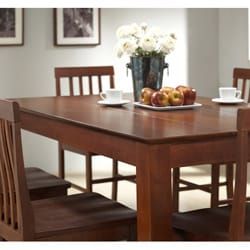 Abigail 60 Inch Brown Solid Wood Dining Table – Overstock Within Brown Dining Tables (View 11 of 15)