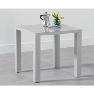 Ava Square Gloss Dining Table Light Grey | 2 – 4 Seat | Fads Intended For Glossy Gray Dining Tables (View 4 of 15)