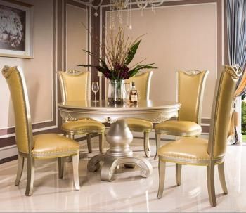 Bisini Luxury Gold Color Dining Table – Buy Dining Room Pertaining To Gold Dining Tables (View 14 of 15)