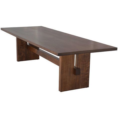 Black Walnut Trestle Table, Custom Madepetersen With Regard To Dark Walnut And Black Dining Tables (View 4 of 15)