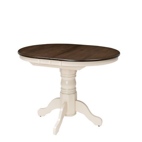 Corliving Dillon Extending Oval Cream And Brown Wood For Brown Dining Tables (View 15 of 15)