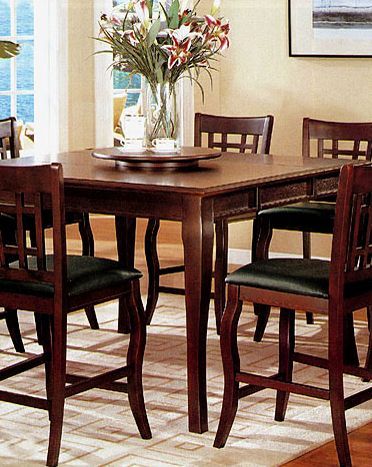 Dark Cherry Dining Table Co 100508 Throughout Dark Oak Wood Dining Tables (View 1 of 15)