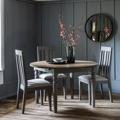 Frank Hudson Gallery Direct Cookham Round Oak Extending For Gray Dining Tables (View 9 of 15)