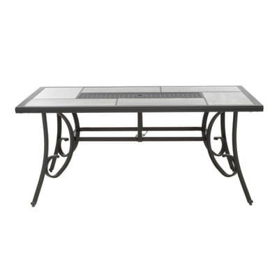 Hampton Bay Crestridge Rectangular Outdoor Dining Table With Natural Rectangle Dining Tables (View 14 of 15)