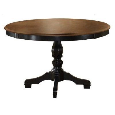 Hillsdale Furniture Embassy Round Pedestal Dining Table With Regard To Round Pedestal Dining Tables With One Leaf (View 3 of 15)