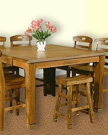 Honey Oak Dining Table Su 1245ro With Regard To Rustic Honey Dining Tables (View 1 of 15)
