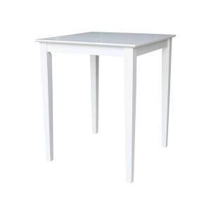International Concepts Pure White 30" Square Counter Pertaining To White Counter Height Dining Tables (View 5 of 15)