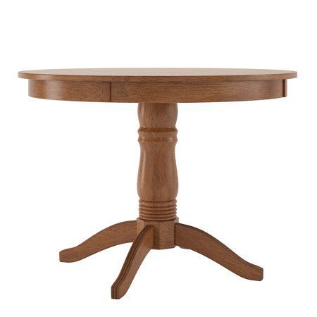 Lexington 42" Round Wood Pedestal Base Dining Table, White Within Reclaimed Teak And Cast Iron Round Dining Tables (View 4 of 15)