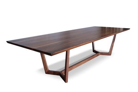 Local Made Solid American Black Walnut Hardwood Timber Within Black And Walnut Dining Tables (View 1 of 15)