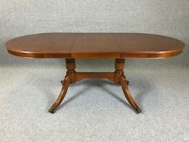 Mahogany Dining Table – Extendable Antique Regency Style Throughout Mahogany Dining Tables (View 10 of 15)