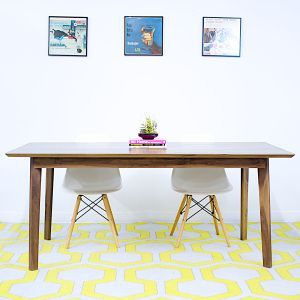 Moderncre8Ve  The Bossa Nova Solid Walnut Dining Table With Regard To Walnut Tove Dining Tables (View 6 of 15)