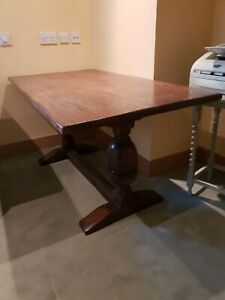 Oak Antique Refectory Dining Table 5' Long | Ebay Throughout Antique Oak Dining Tables (View 13 of 15)