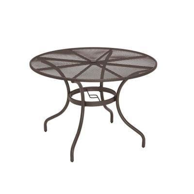 Patio Tables – Patio Furniture – The Home Depot Within Dark Brown Round Dining Tables (View 10 of 15)