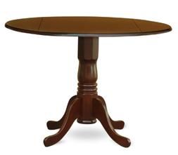 Round 42 Inch Drop Leaf Dining Table Pedestal Regarding Round Dual Drop Leaf Pedestal Tables (View 2 of 15)