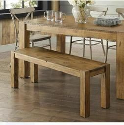 Rustic Dining Table Bench Seat Farmhouse Solid Wood For Rustic Honey Dining Tables (View 9 of 15)