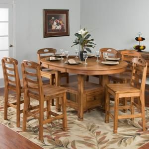 Rustic Oak & Slate Collection – Rustic Oak Oval Family Within Rustic Honey Dining Tables (View 4 of 15)