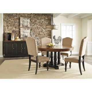 Signature Designashley Shardinelle Two Tone Vintage In Vintage Brown 48 Inch Round Dining Tables (View 5 of 15)