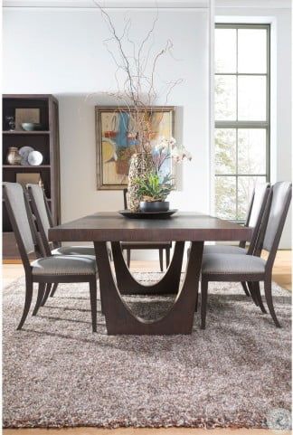 Signature Designs Rich Brown And Dark Glaze Verbatim For Brown Dining Tables (View 1 of 15)