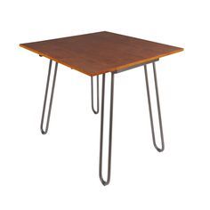 Silverwood Furniture Reimagined Henry Cherry And Gray Regarding Drop Leaf Tables With Hairpin Legs (View 3 of 15)