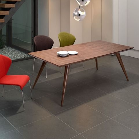 Soledad Dining Table Walnut | Modern Digs Furniture With Regard To Walnut And White Dining Tables (View 1 of 15)