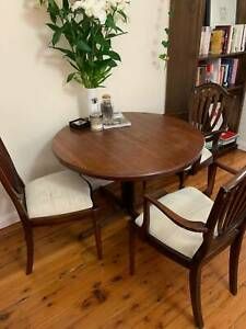 Vintage Chiswell Extendable Round Dining Table With Inside Vintage Brown Round Dining Tables (View 13 of 15)