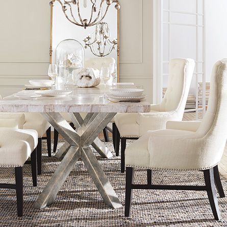 White Marble Dining Room Tables Check More At Https://Www With Regard To White Rectangular Dining Tables (View 10 of 15)