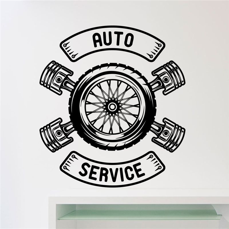 2018 Rushed Real Car Repair Auto Service Wall Sticker Workshop Garage Pertaining To Mechanics Wall Art (View 5 of 15)
