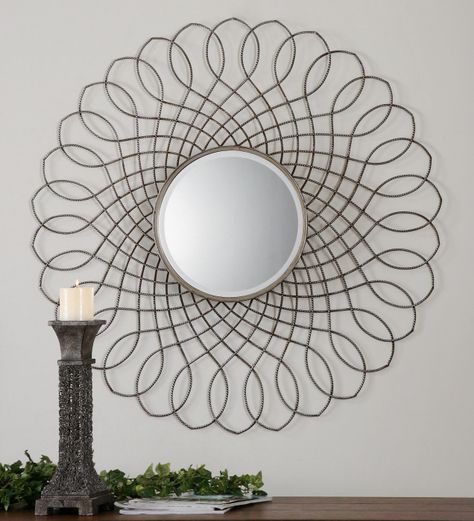 55 Mirrors Ideas | Uttermost Mirrors, Mirror Wall, Wholesale Mirrors With Regard To Twisted Sunburst Metal Wall Art (View 15 of 15)
