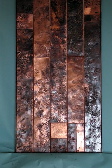 A Contemporary Textured Copper Wall Sculpture For Textured Metal Wall Art (View 4 of 15)