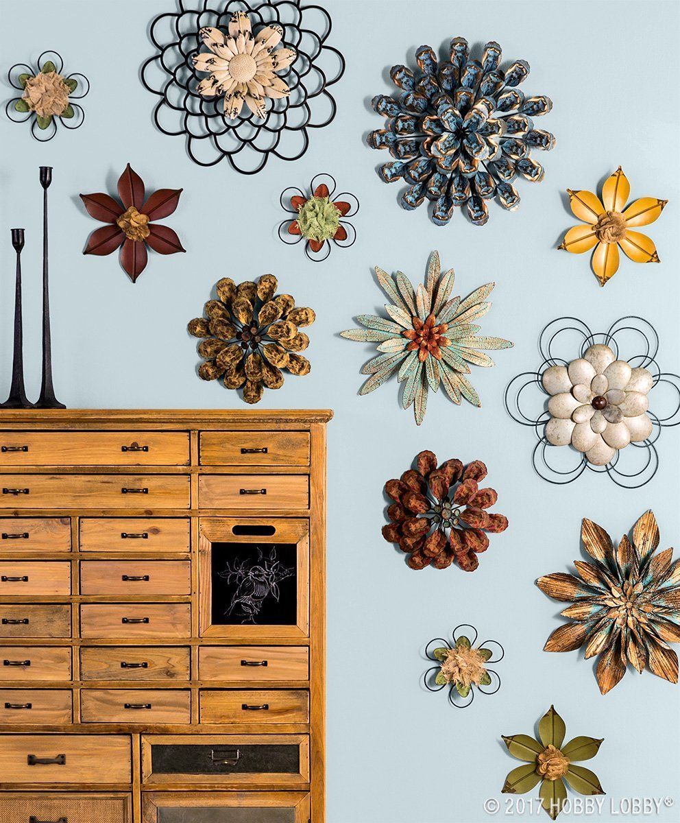 Add Color, Texture And Dimension To Any Space With Metal Wall Flowers For Textured Metal Wall Art (View 7 of 15)