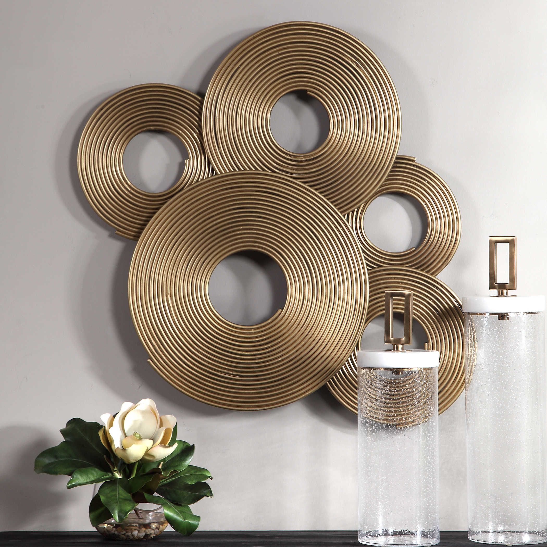 Ahmet Metal Wall Decor | Uttermost Intended For Coins Brass Metal Wall Art (View 7 of 15)