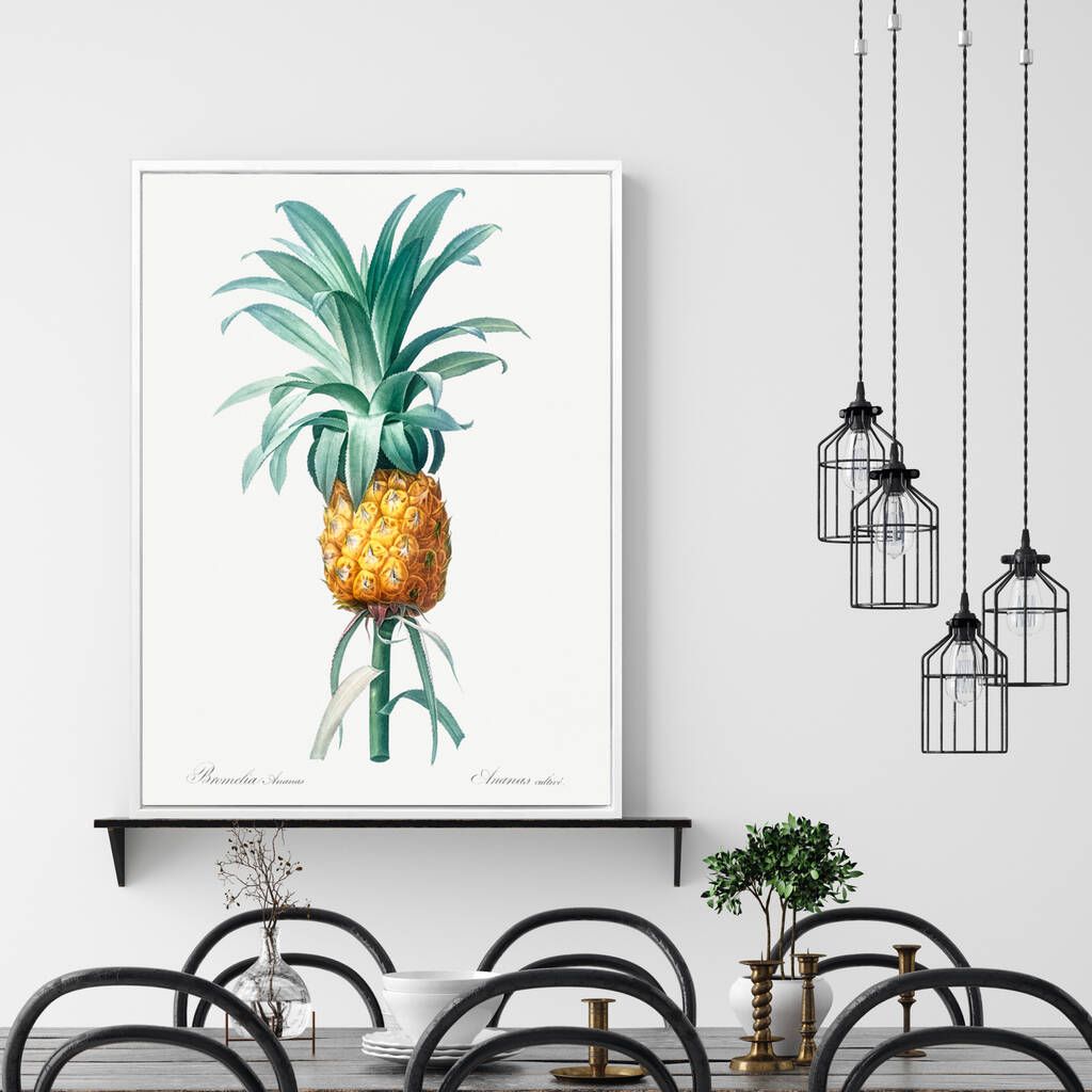 Ananas, Drop Shadow Framed Wall Artbeach Lane Art Intended For Droplet Wall Art (View 5 of 15)