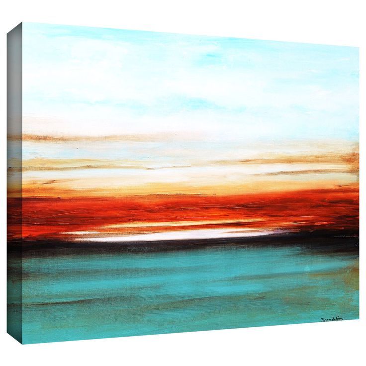Art Wall "sunset"jolina Anthony Painting Print Gallery Wrapped On Regarding Sunset Wall Art (View 14 of 15)