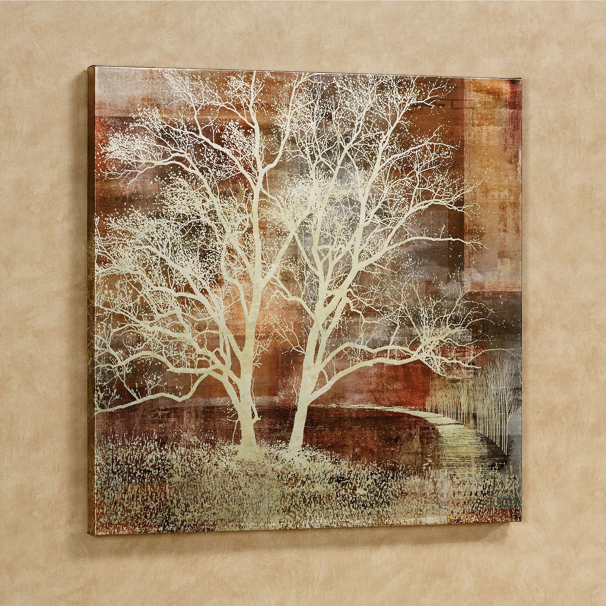 Autumn Silhouette Tree Canvas Wall Art For Silhouette Wall Art (View 14 of 15)