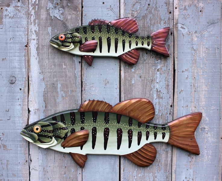 Bass Wall Art, 32" Smallmouth Bass, Lodge Decor, Wood And Metal Fish For The Bassist Wall Art (View 13 of 15)