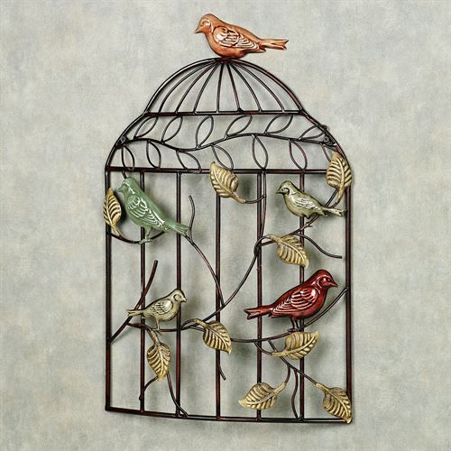 Bird Sanctuary Cage Metal Wall Art For Birds Metal Wall Art (View 9 of 15)