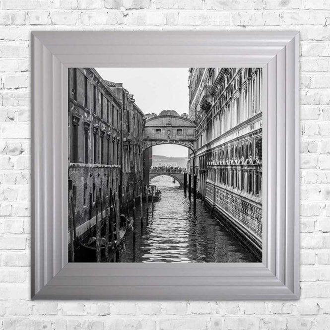 Black & White Venice Bridge Framed Wall Artshh Interiors Regarding Bridge Wall Art (View 9 of 15)