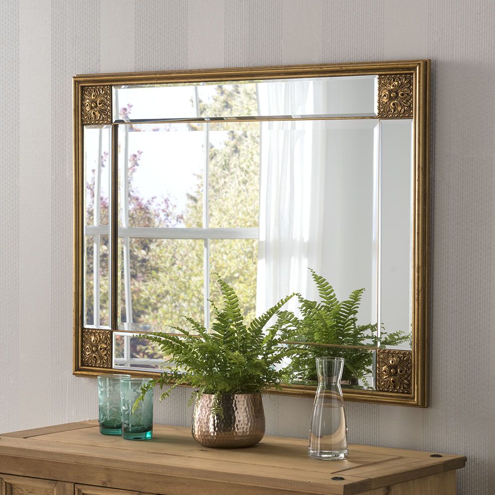 Blakely Decorative Rectangular Mirror | Traditional Mirrors | Amor Decor With Swirly Rectangular Wall Art (View 11 of 15)