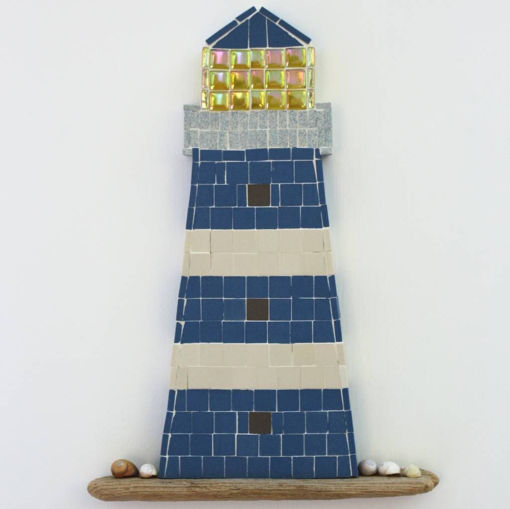 Bright Lights Lighthouse Coastal Mosaic Wall Artrana Cullimore Pertaining To Lighthouse Wall Art (View 13 of 15)