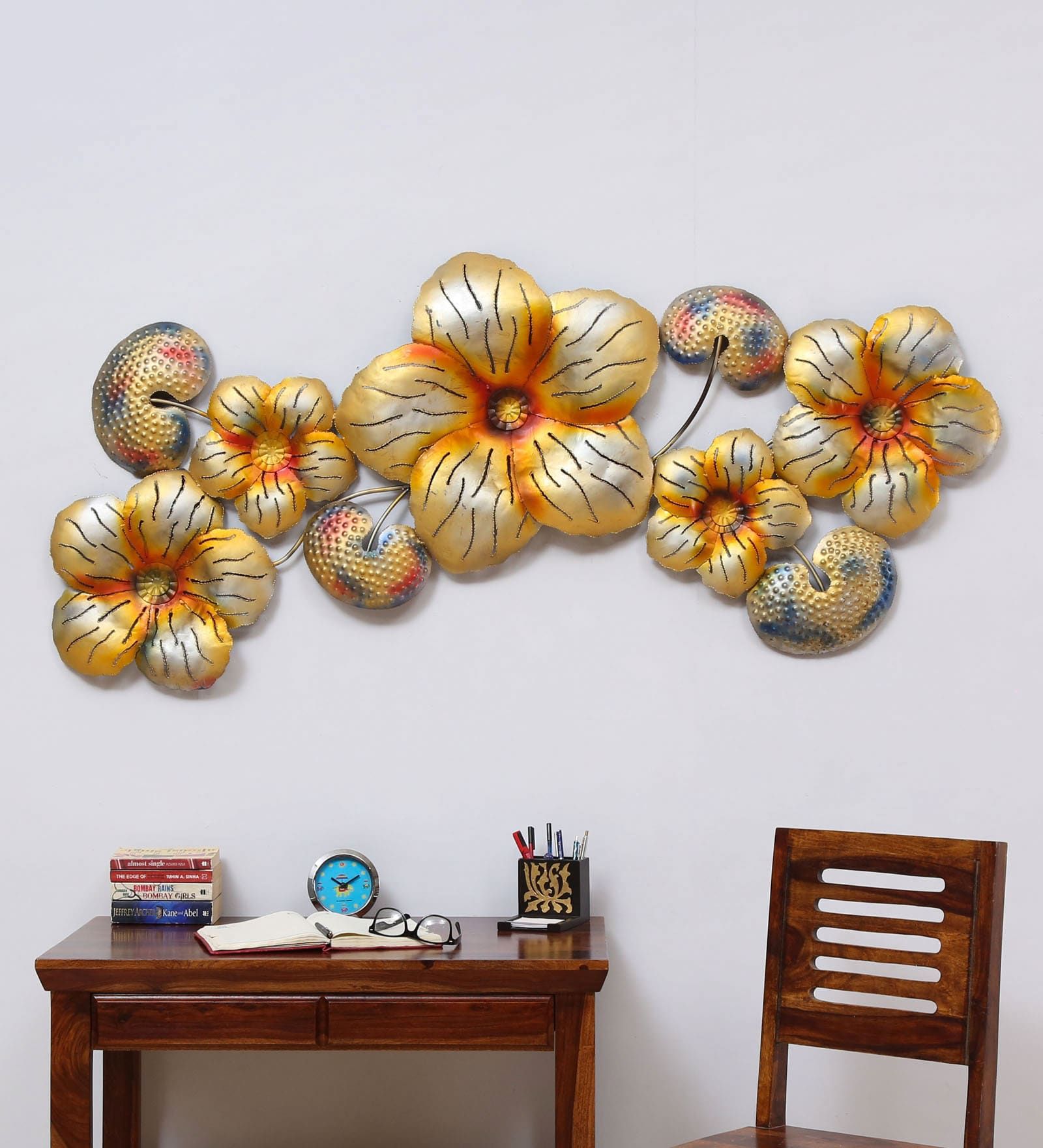 Buy Gold Iron Big Flower Metal Wall Art Online With Crestview Bloom Wall Art (View 6 of 15)