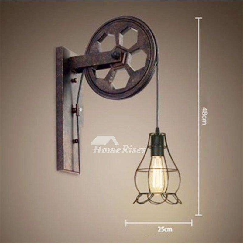 Candle Industrial Metal Wall Sconce Outdoor Wall Mounted Light Ax Art Regarding Industrial Metal Wall Art (View 5 of 15)