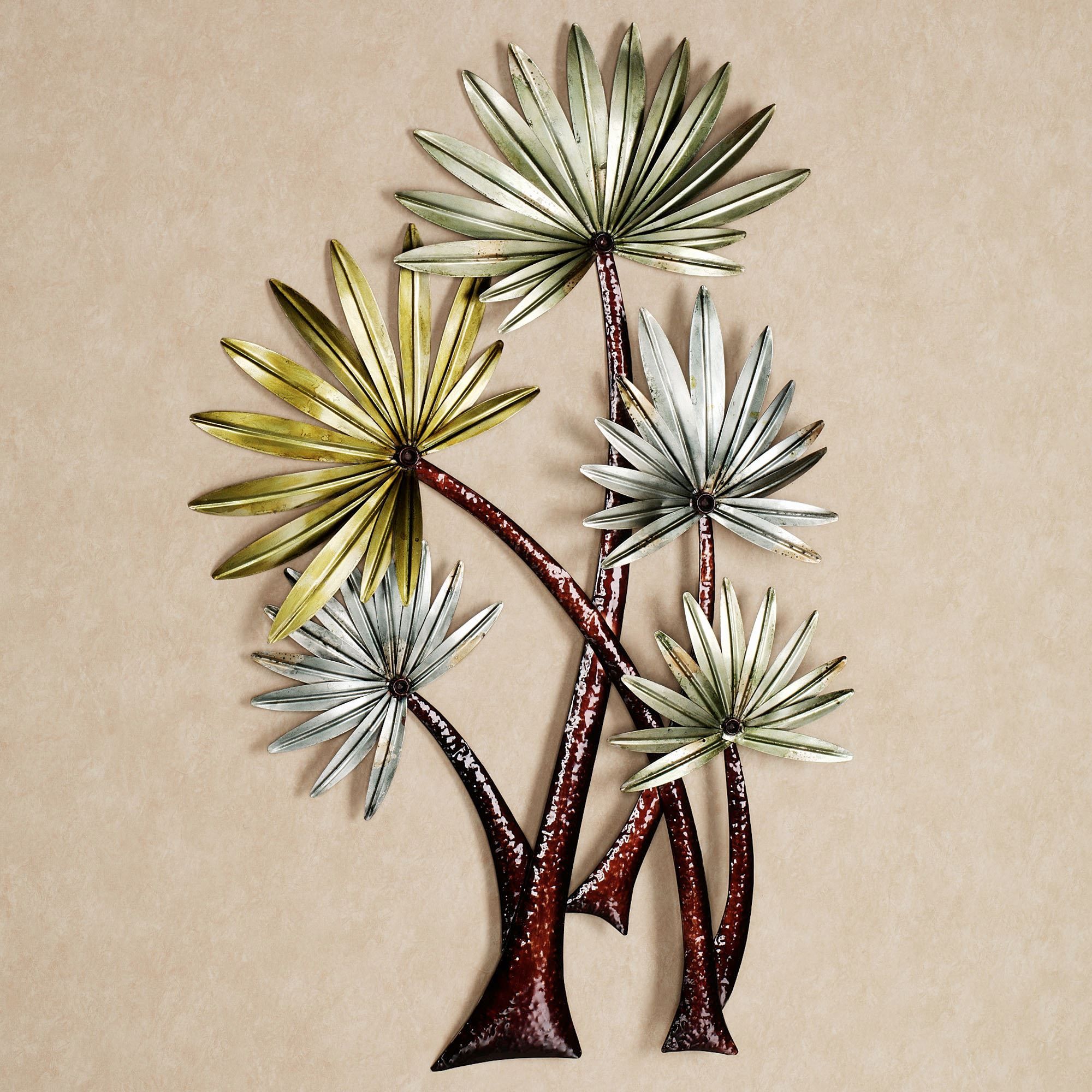 Caribbean Retreat Tropical Palm Metal Wall Sculpture For Sparks Metal Wall Art (View 6 of 15)
