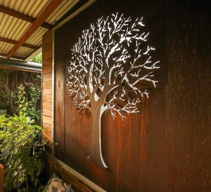 China Corten Steel Metal Wall Art Tree Sheet Manufacturers, Suppliers For Metallic Leaves Metal Wall Art (View 15 of 15)