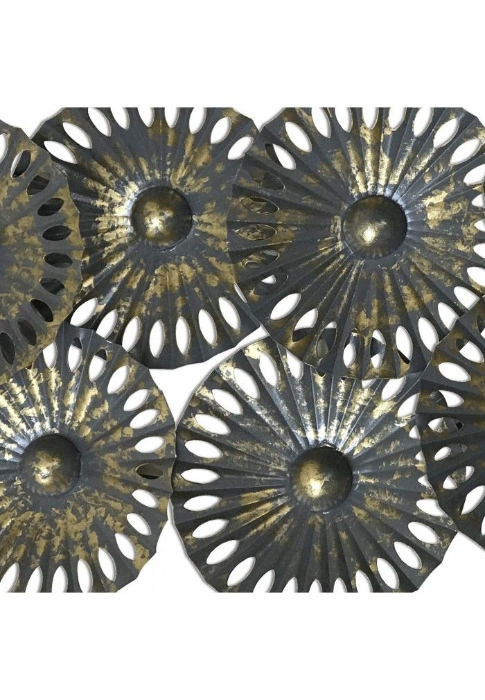 Decorshore Contemporary Extra Large Metal Wall Art In Gold & Gray Inside Modern Metal Gold Wall Art (View 7 of 15)