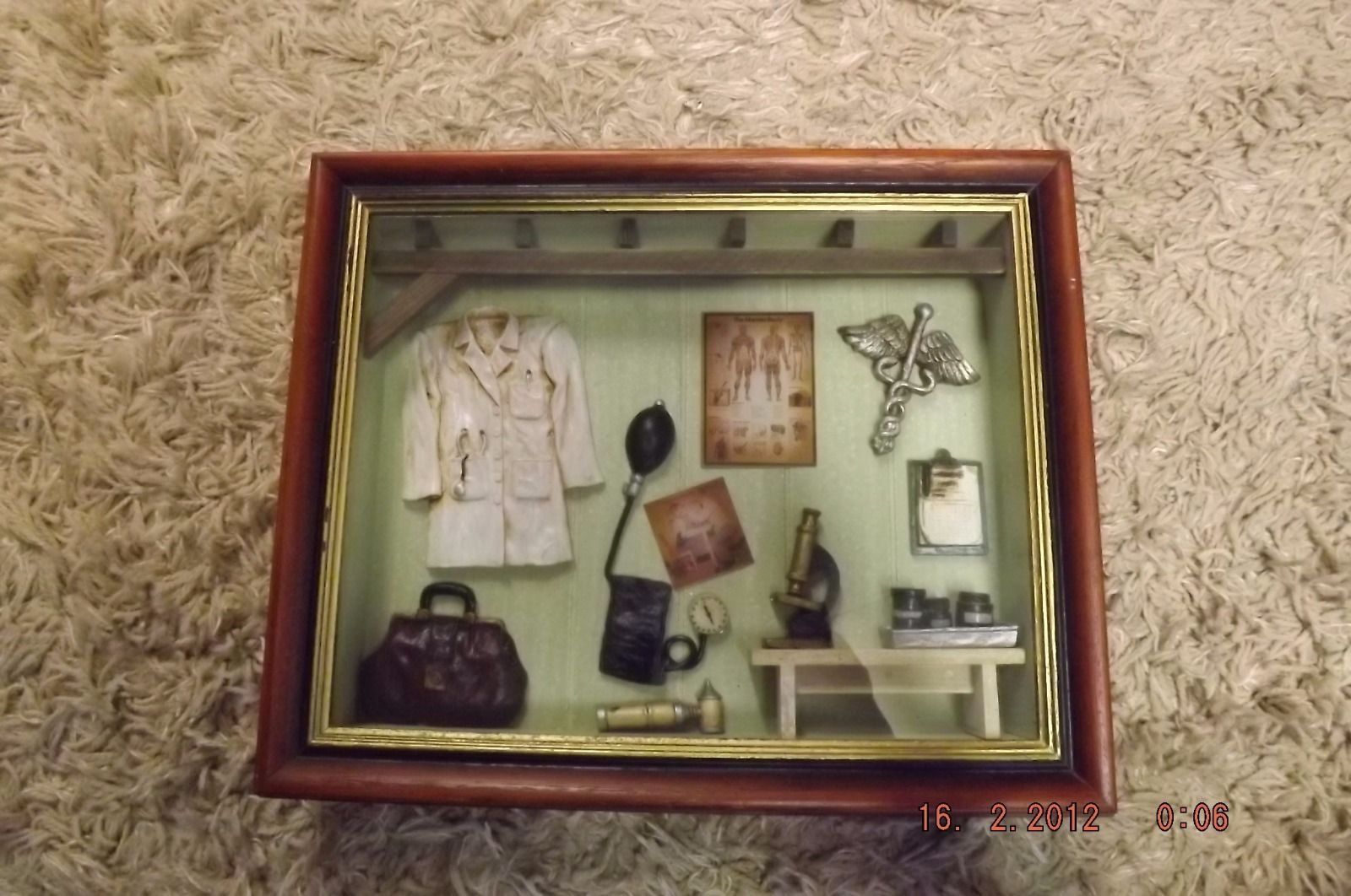 Doctor's Accessories Theme Shadow Box Wall Art Arister Gifts | Ebay For Shadow Box Wall Art (View 12 of 15)