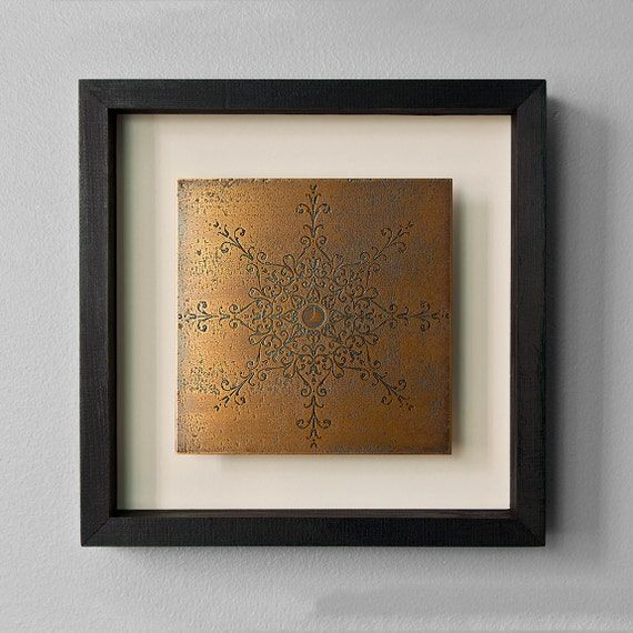 Etched Bronze Wall Decor Bronze Framed Wall Art Contemporary For Etched Metal Wall Art (View 15 of 15)